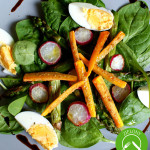 Wiosenna sałatka z grillowanymi warzywami