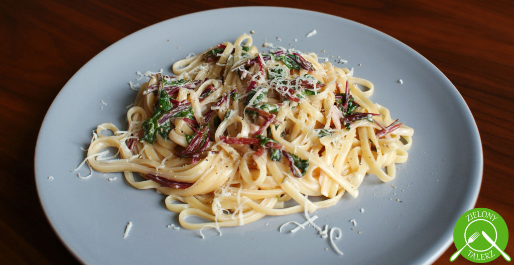 Linguine z botwiną w sosie z mascarpone