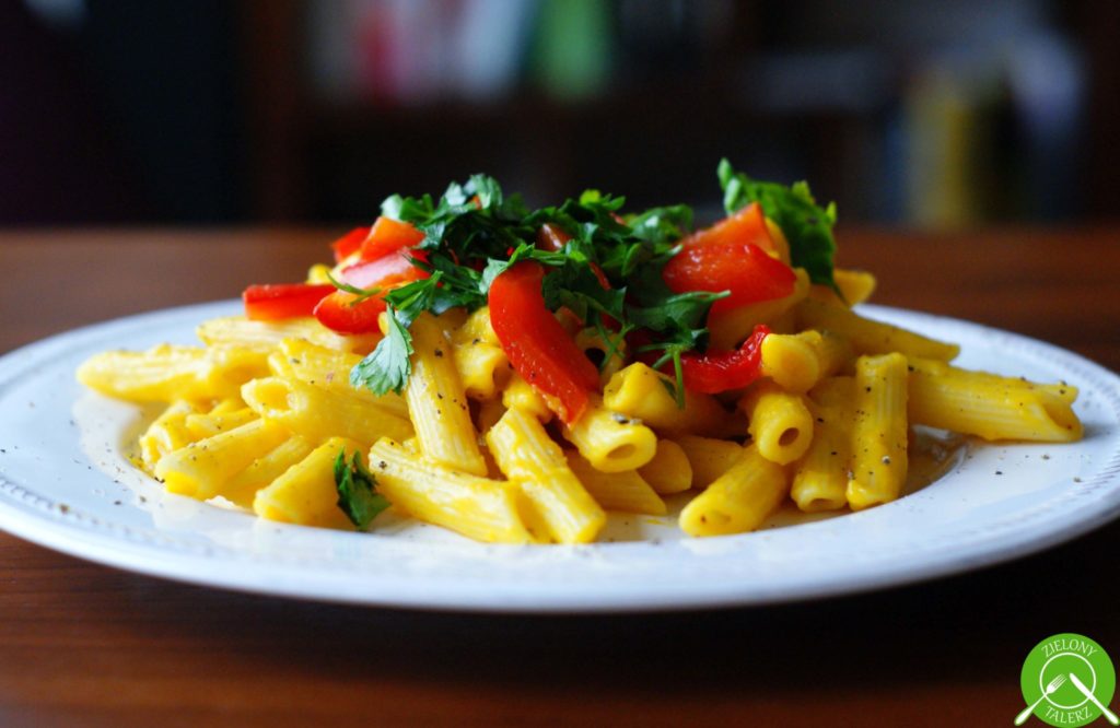 Penne z dyniowym sosem